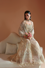 Celestique By Emaan Adeel Unstitched 3 Piece Wedding Formals Suit-AMARANTH