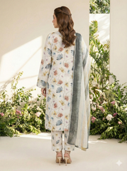 Dr Haris Unstitched 3 Piece Printed  Lawn Vol-03 Suit-DRP-025