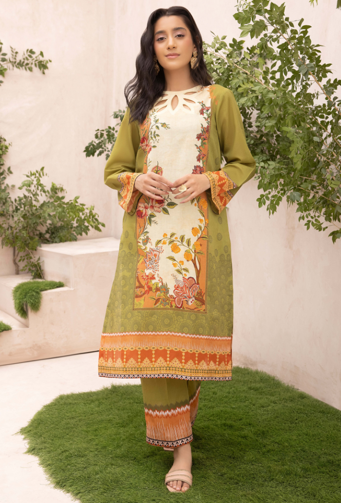 A La Mode By Humdum Unstitched 2 Piece Printed Lawn Vol-02 Collection'2024-D-05