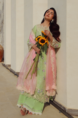 Gulmina Unstitched 3 Piece Luxury Lawn Vol-01 Suit-Gardenia