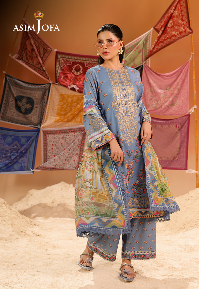 Rhapsody By Asim Jofa Unstitched 3 Piece Summer Collection'2025 Ajubu-11