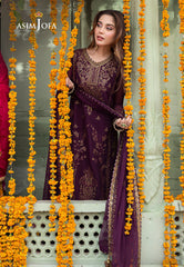 Asim Jofa Abresham '23 Ajab-22 Embroidered Chiffon 3 Pcs