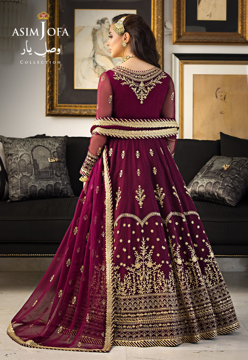 Asim Jofa Designers Limited Edition Ajvyd-04 Embroidered Stitched 3 Pcs