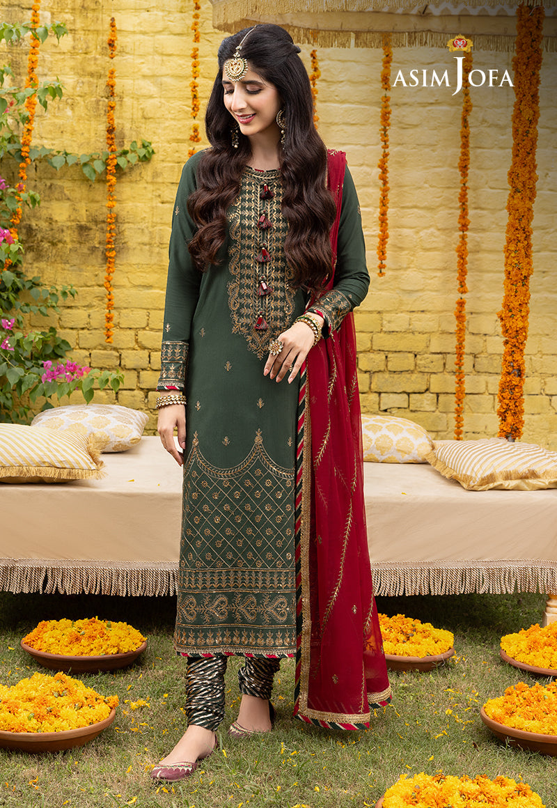 Asim Jofa Abresham '23 Ajab-16 Embroidered Lawn Silk 3 Pcs