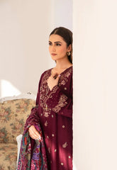 Dilkash By Inara Stitched 3 Piece Winter Suit-FLORIA DR-05