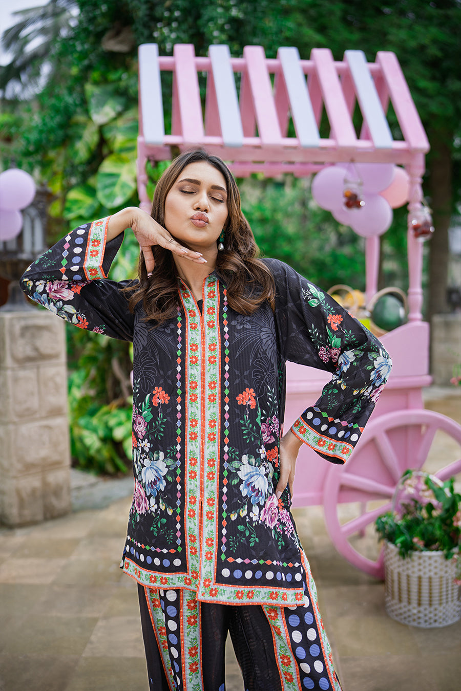 Sip N Style by Opole Stitched 2 Piece Summer Collection'2025-Midnight Sangria