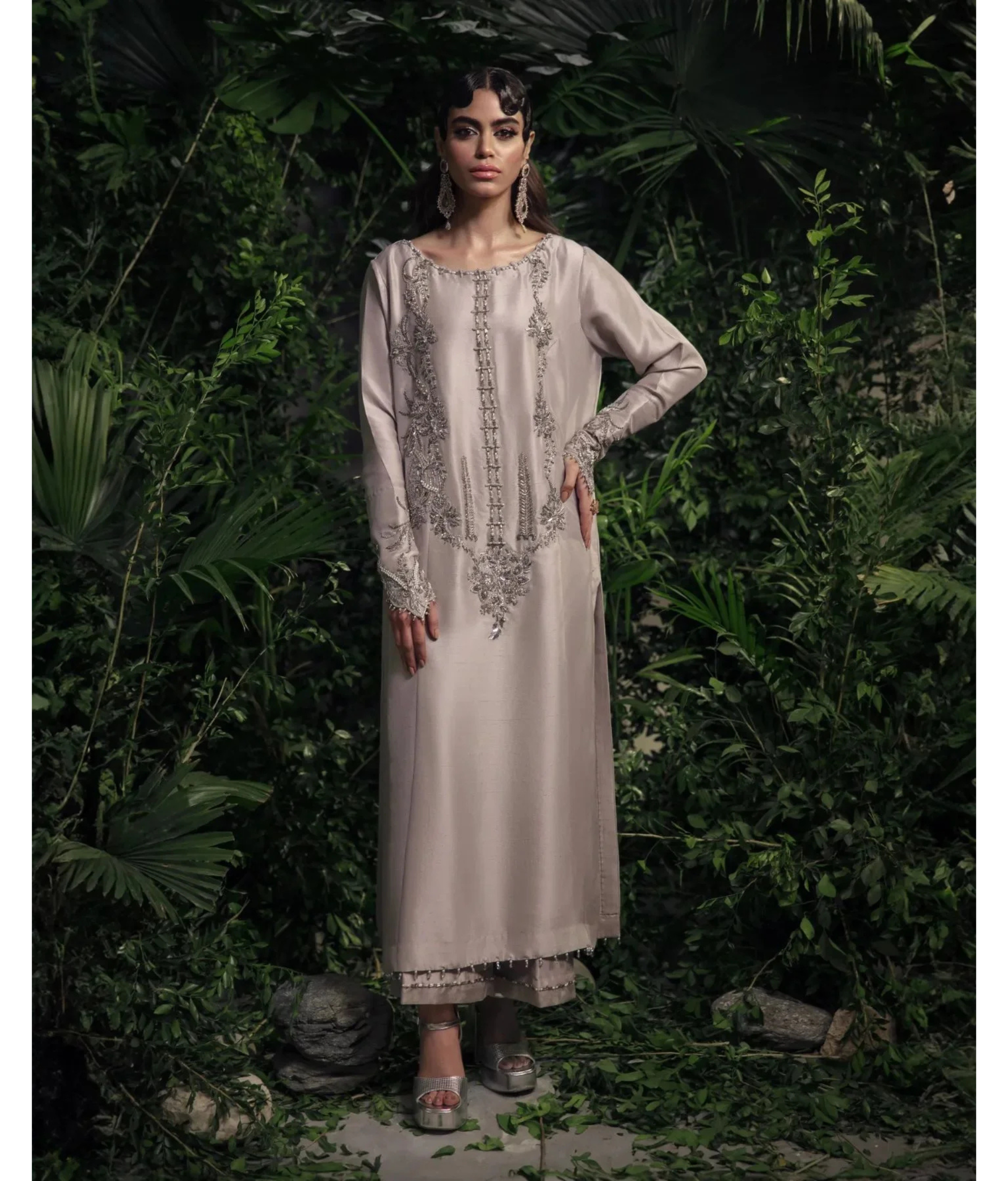 Luna By Mariam Malik Stitched 2 Piece Luxe Silk Pret Collection'2025-LUNA- Luxury Pret'24  - 6