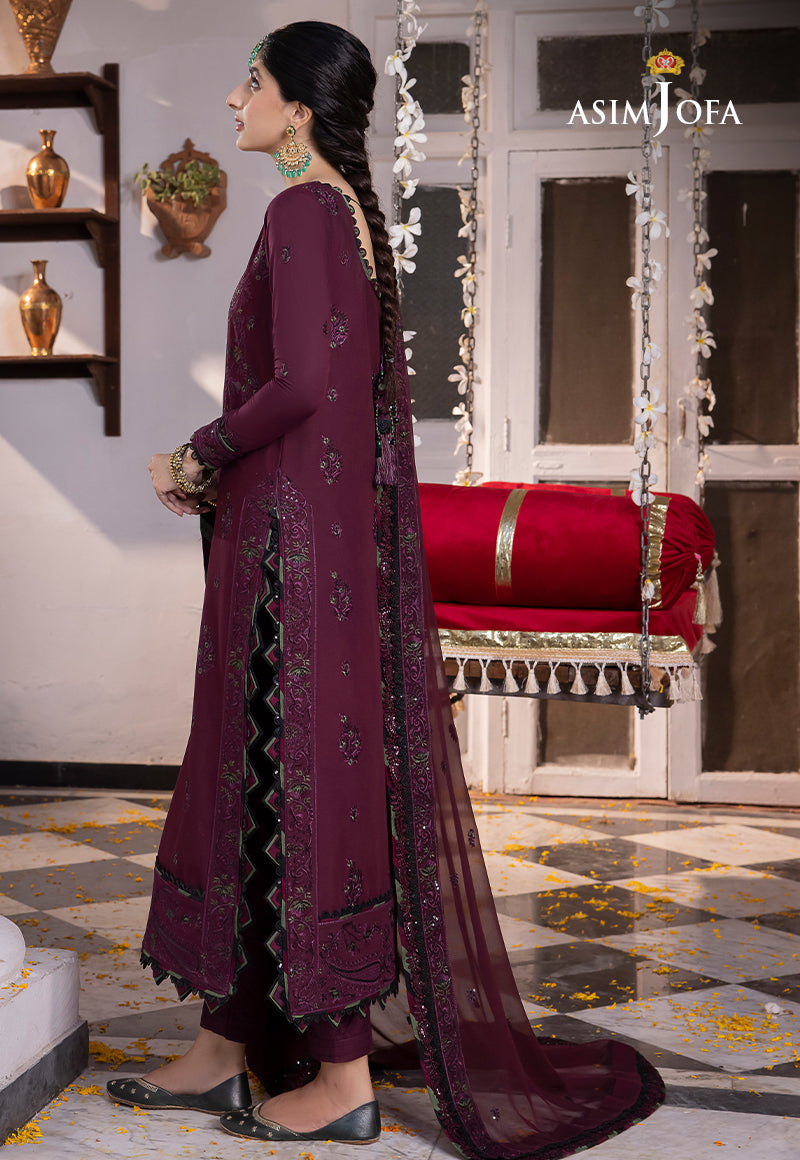Asim Jofa Abresham '23 Ajab-05 Embroidered Lawn Silk 3 Pcs