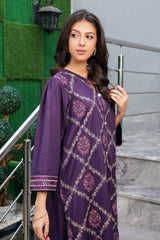 Earthen Tones By G Basics Gulmina Stitched 2 Piece Winter Suit-Lavender (2PC)