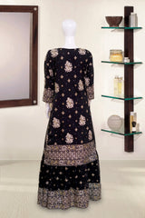 Saira Sultana Stitched 3 Piece Formals Collection-Aasira - Black