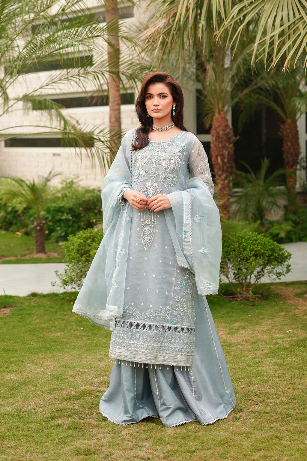 Celebrations By Mehreen Hamza Unstitched 3 Piece Luxury Formals Collection'2024-Resham