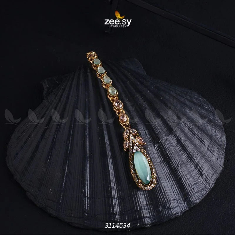 Poppy Bindiya Mint Green - Zeesy Jewellery