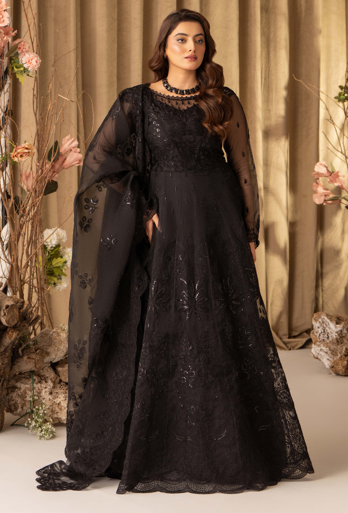 House Of Chiffon By Humdum Unstitched 3 Piece Luxury Formals Collection'2024-D15