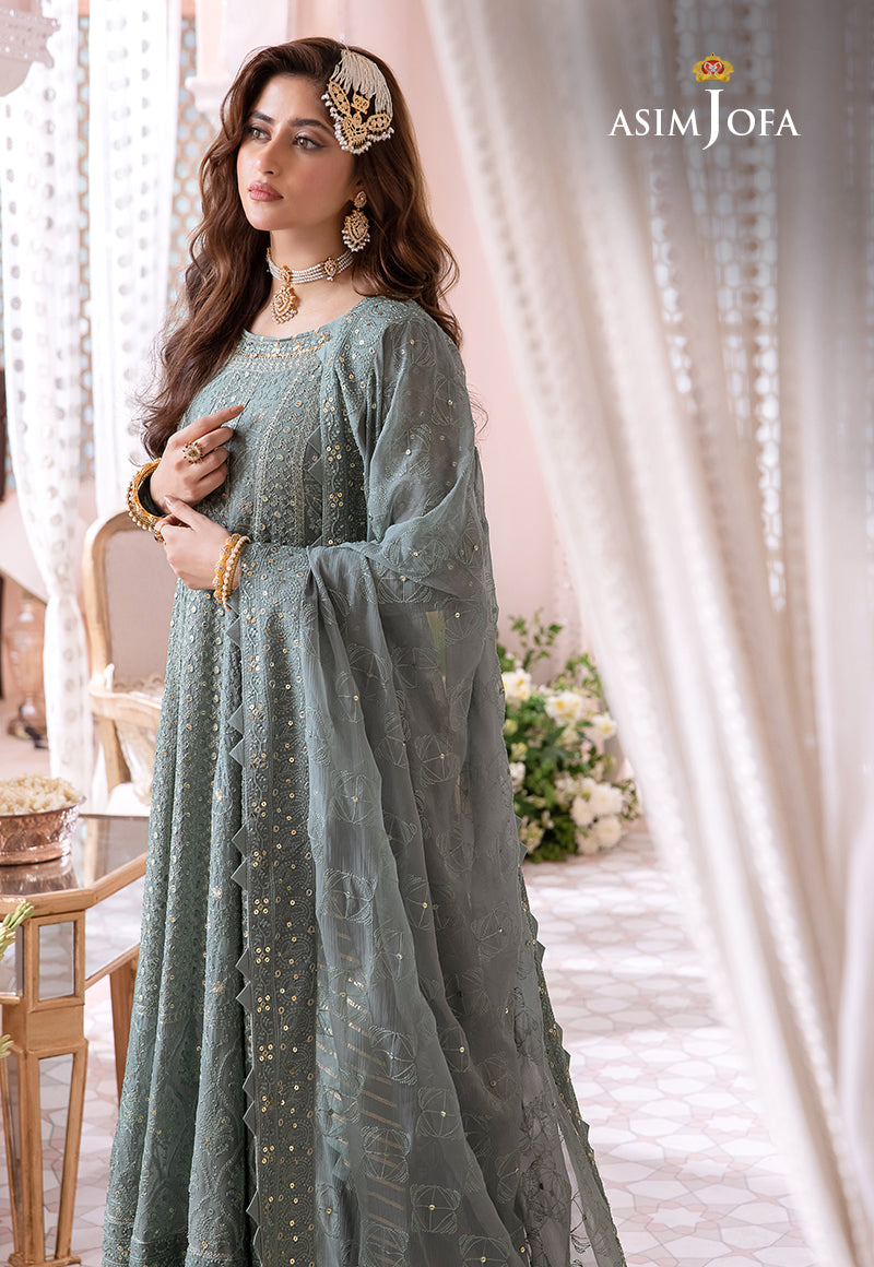 Asim Jofa Chandni '23 Ajcc-07 Designers Stitched Embroidered Chiffon 3 Pcs