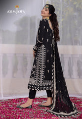 Asim Jofa Abresham '23 Ajab-01 Embroidered Lawn Silk 3 Pcs