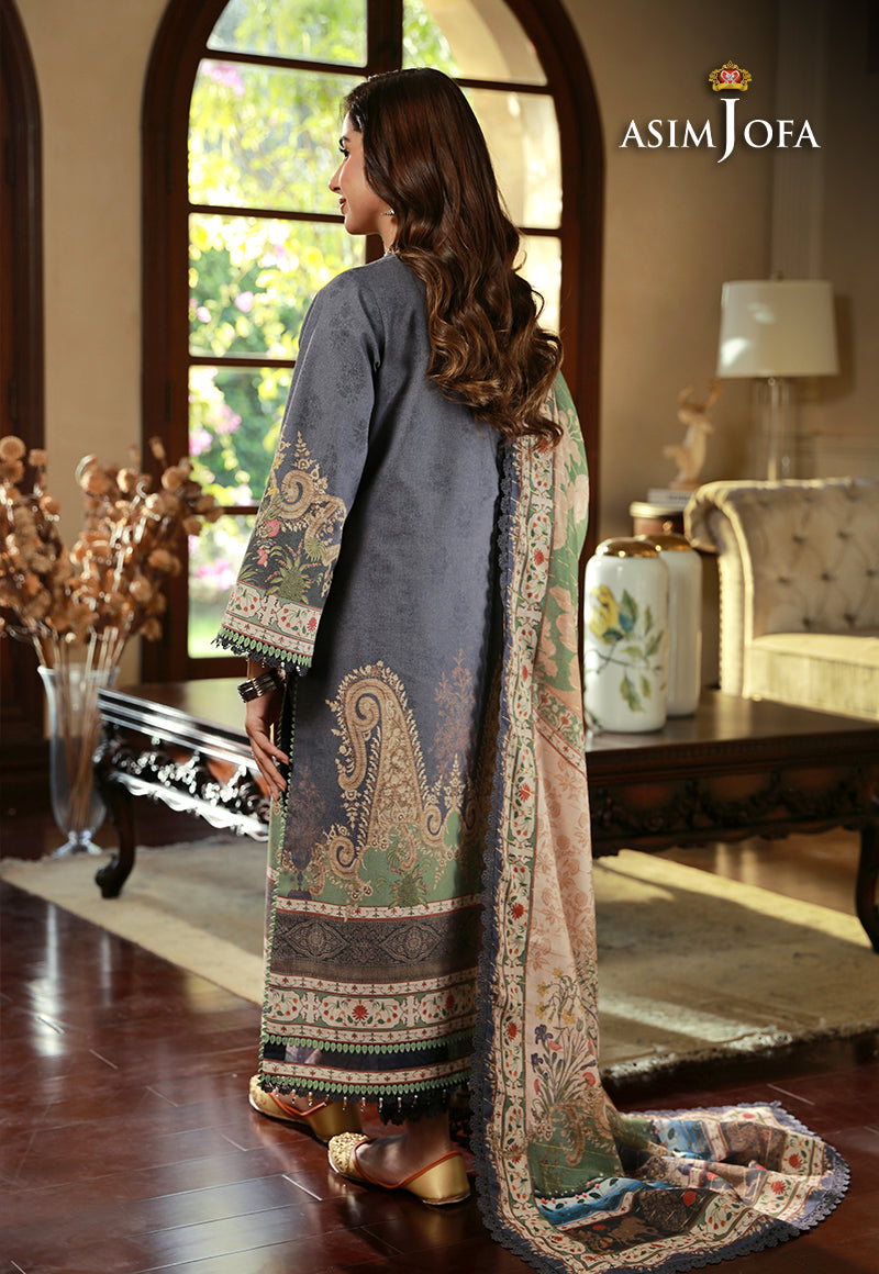 Asim Jofa Aira & Asra Pret Ajawp-06 Embroidered Karandi Stitched 3 Pcs