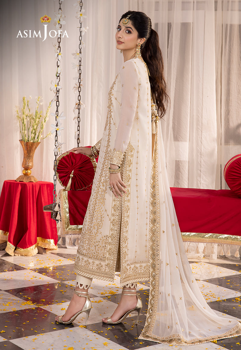 Asim Jofa Abresham '23 Ajab-21 Embroidered Chiffon 3 Pcs