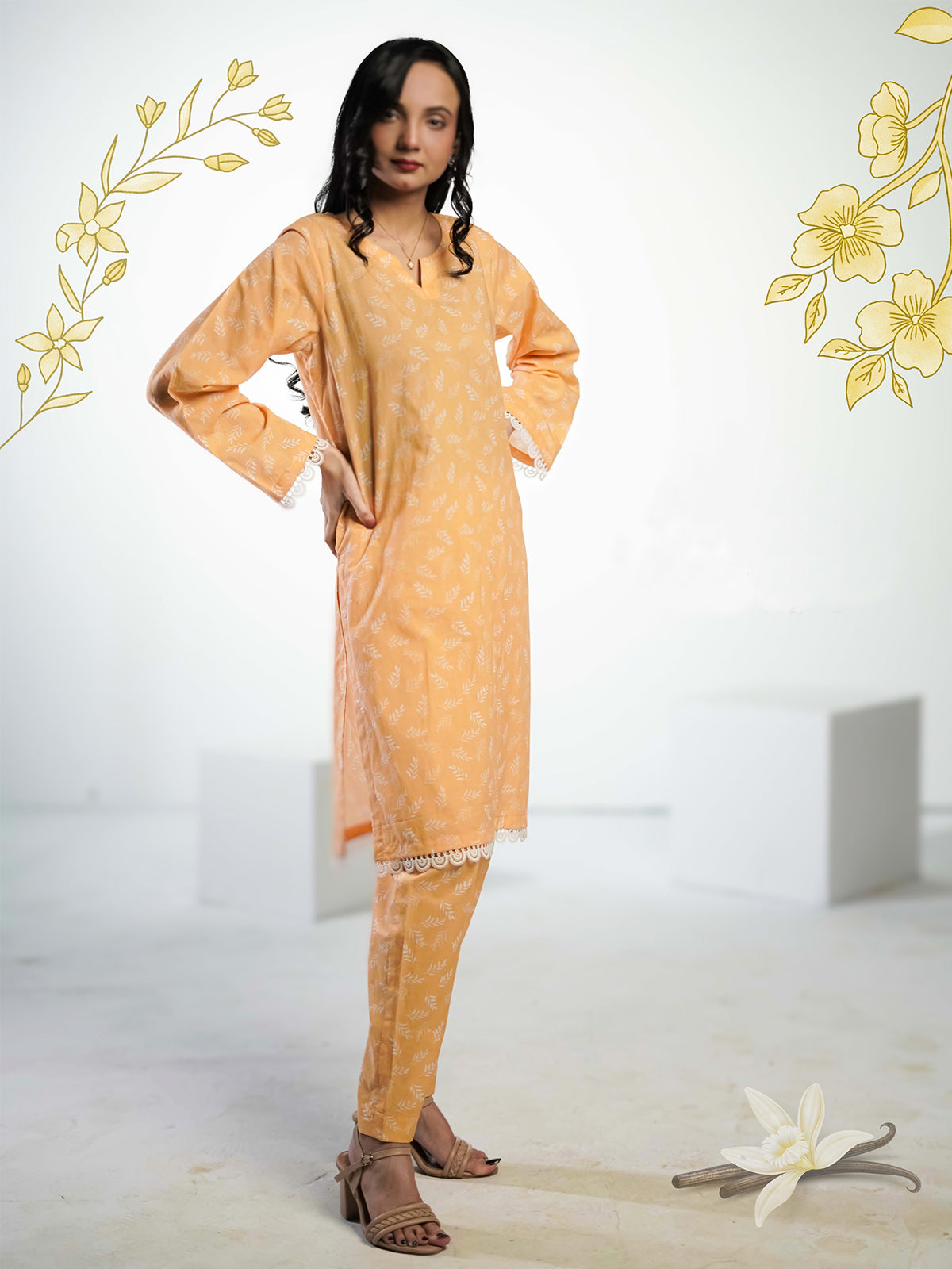 Ahlam Citrus burst Co-ord set Collection'2024