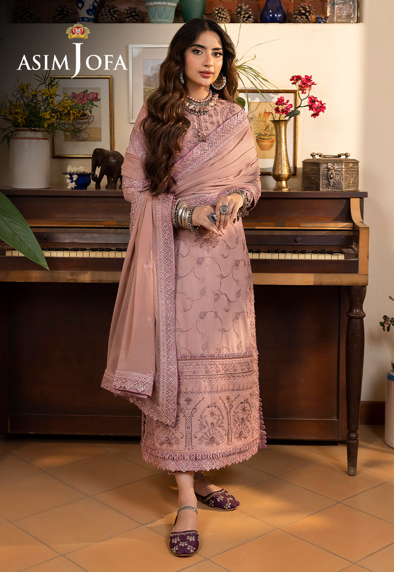 Asim Jofa Designers Limited Edition Ajswd-01 Embroidered Stitched 3 Pcs