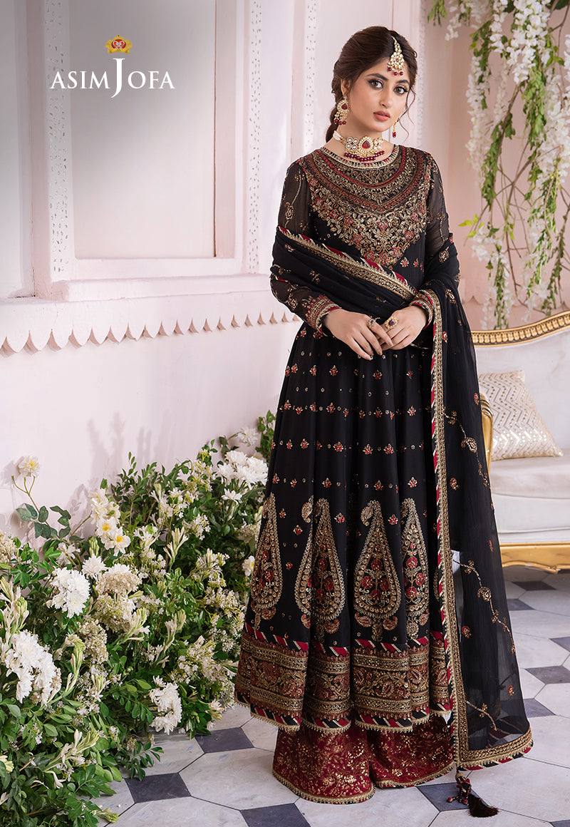 Asim Jofa Chandni '23 Ajcc-06 Designers Stitched Embroidered Chiffon 3 Pcs