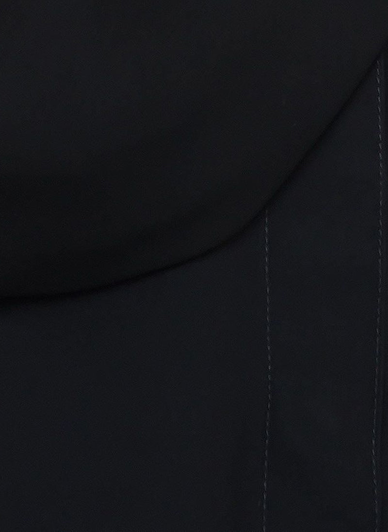 Hijab Ul Hareem Circular Collar Black Stylish Abaya 0117-P