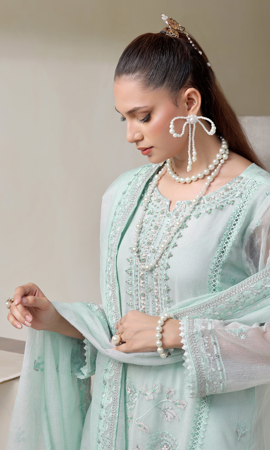 Shamooz Stitched 3 Piece Luxury Festive Eid Collection'2025-Breeze SE-011