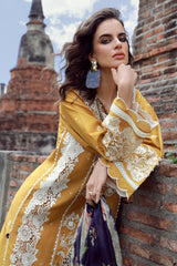 Gulmina Unstitched 3 Piece Luxury Lawn Vol-02 Suit-Topaz Sun