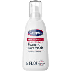 Cetaphil Redness Relieving Foaming Face Wash For Sensitive Skin, 8 Fl Oz