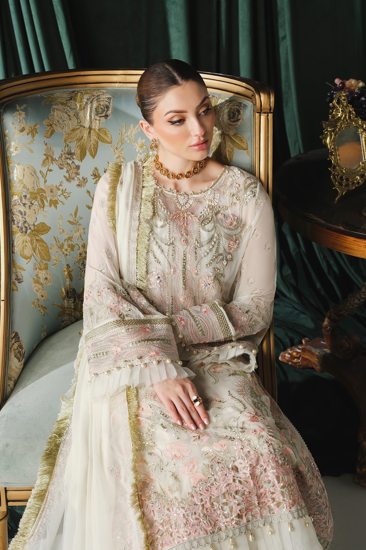 Ayla Paras By Pasha Unstitched 3 Piece Luxury Formals Collection'2024-PR107 : Jasmine