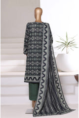 Sada Bahar Stitched 3 Piece Printed Khaddar Vol-01 Collection'2025-KD-PR-6239-Green