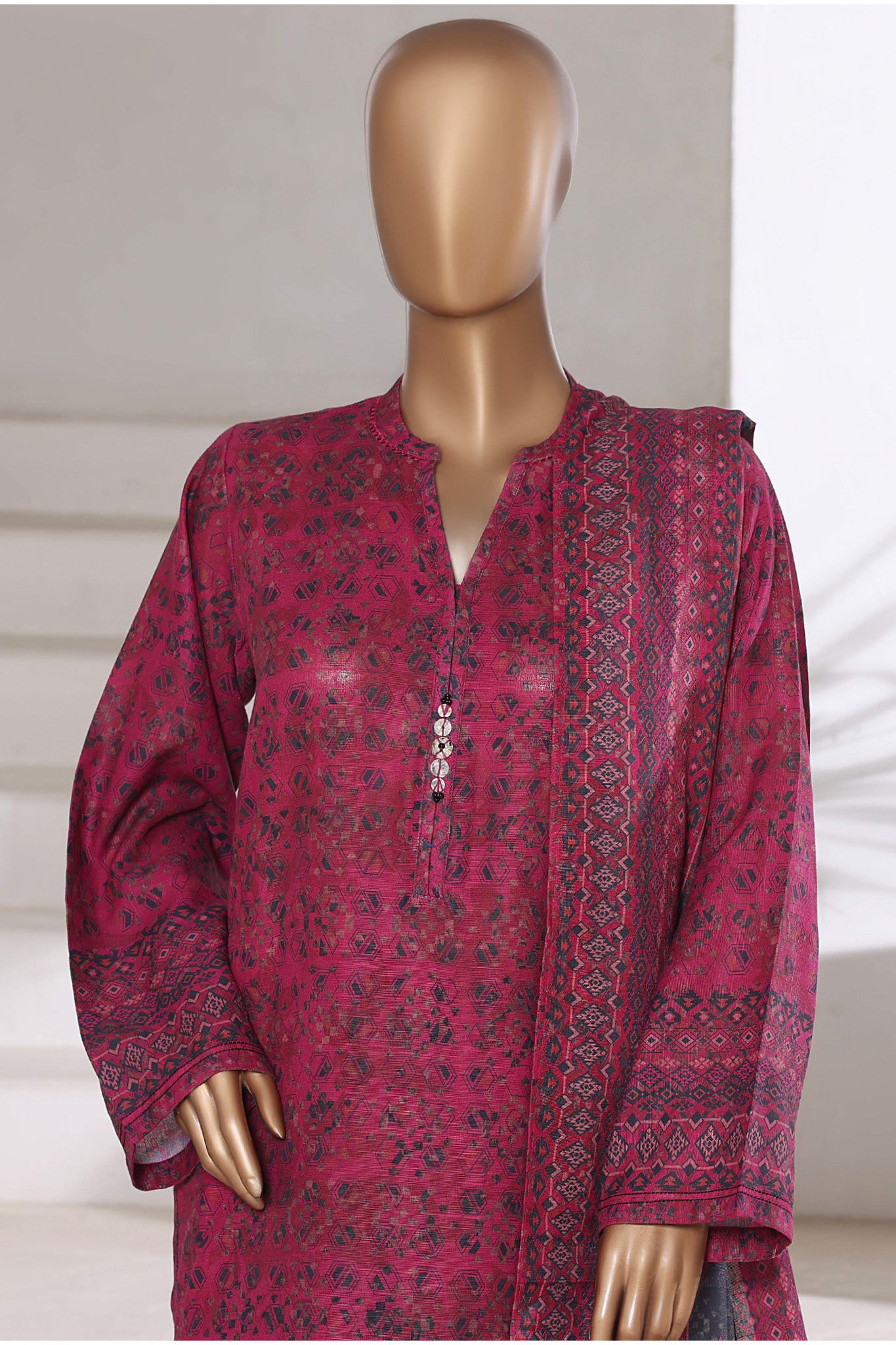 Sada Bahar Stitched 3 Piece Printed Khaddar Vol-01 Collection'2025-KD-PR-6249-Atishi