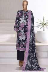 Sada Bahar Stitched 3 Piece Printed Khaddar Vol-01 Collection'2025-KD-PR-6255-Black