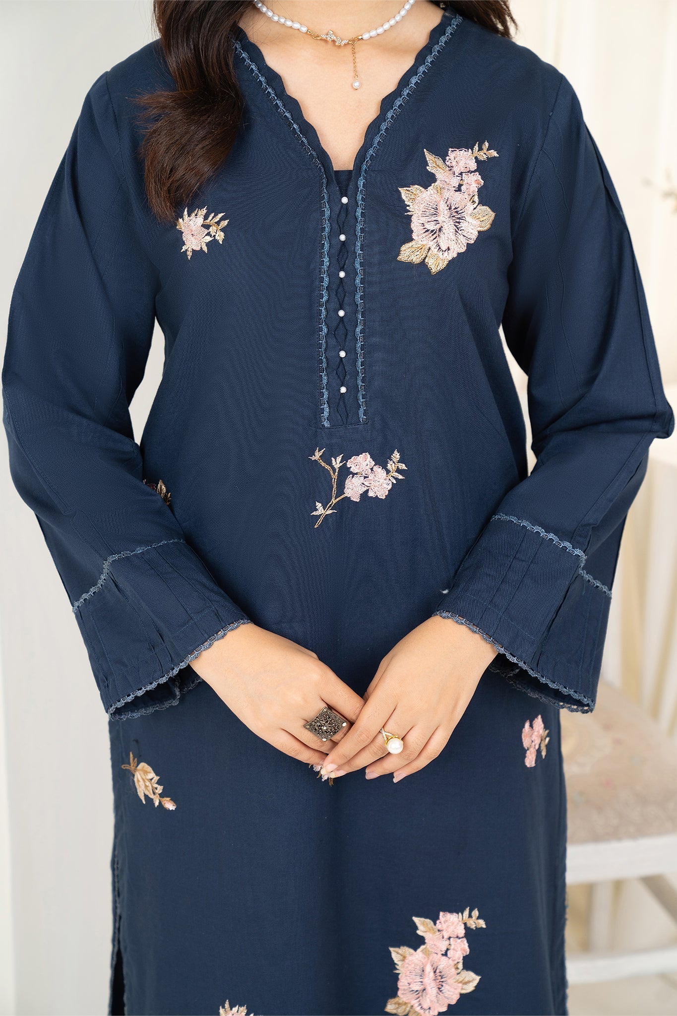 Winter Basics by Panache Apparel Stitched Collection-Navy Frost