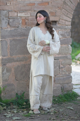 Urban Cut Stitched Co Ords Emb Cotton Eid Edit-C0269