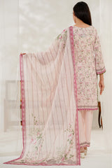 Aizal Stitched 3 Piece Printed Lawn Collection'2025-D-644-Pink