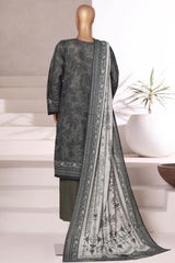 Sada Bahar Stitched 3 Piece Printed Khaddar Vol-02 Collection'2025-KD-PR-6552-Green