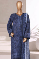 Sada Bahar Stitched 3 Piece Printed Khaddar Vol-02 Collection'2025-KD-PR-6564-Blue