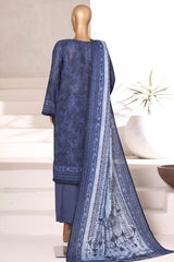 Sada Bahar Stitched 3 Piece Printed Khaddar Vol-02 Collection'2025-KD-PR-6564-Blue