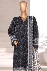 Sada Bahar Stitched 3 Piece Printed Khaddar Vol-02 Collection'2025-KD-PR-6566-Black