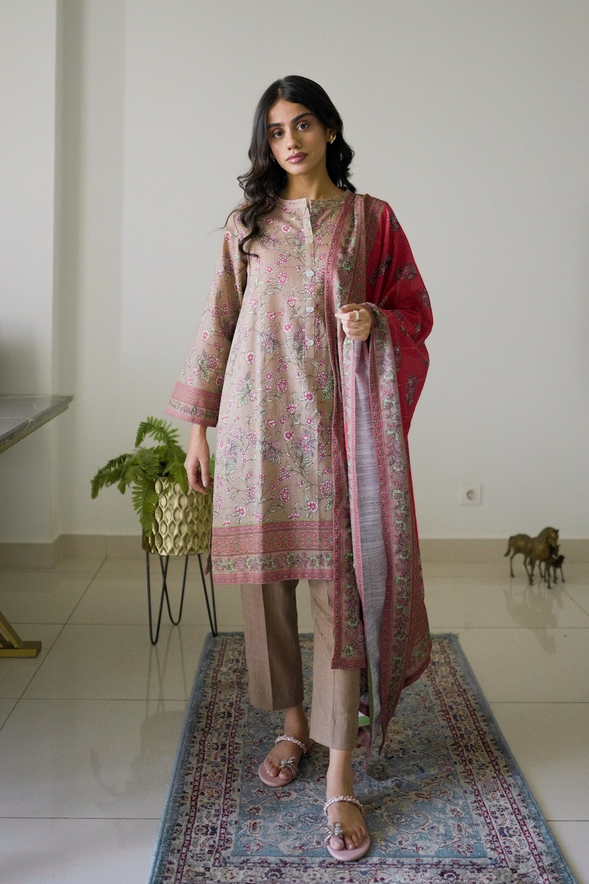 La Rosaa Stitched 3 Piece Winter Collection'2024-Mona 3Pc