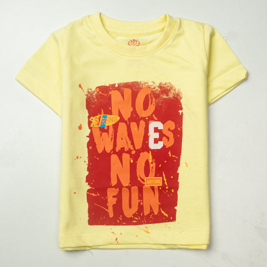 Kjunction Boys Half Sleeves-Printed T-Shirt (No)