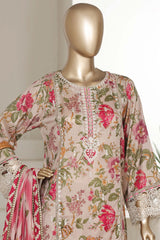 Sada Bahar Stitched 3 Piece Emb Signature Festive Vol-04 Suit-EMB-6614-SKIN