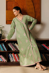 Mistfall By Panache Apparel Stitched 2-3 Piece Emb Cotton Ramadan Edit Suit-Vera