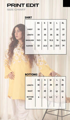 Zaman By MNM Stitched 2 Piece Cotton Lawn Collection-Canary