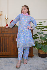 Seher o Eid By Shanzey Stitched 3 Piece Lawn Co Ords Suit-SHK-6802