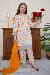 Seher o Eid By Shanzey Stitched 3 Piece Lawn Co Ords Suit-SHK-6803