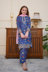 Seher o Eid By Shanzey Stitched 3 Piece Lawn Co Ords Suit-SHK-6805