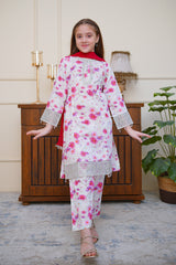 Seher o Eid By Shanzey Stitched 3 Piece Lawn Co Ords Suit-SHK-6806