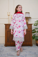 Seher o Eid By Shanzey Stitched 3 Piece Lawn Co Ords Suit-SHK-6806