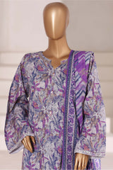 Sada Bahar Stitched 3 Piece Emb Khaddar Fall Collection'2025-EMB-6847-Multi